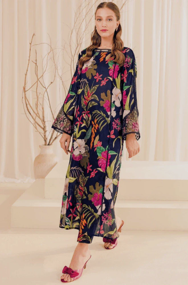 3PC Khaddar Digital Print Shirt with khaddar Printed Dupatta and Trouser - BFU0085 - Image 5