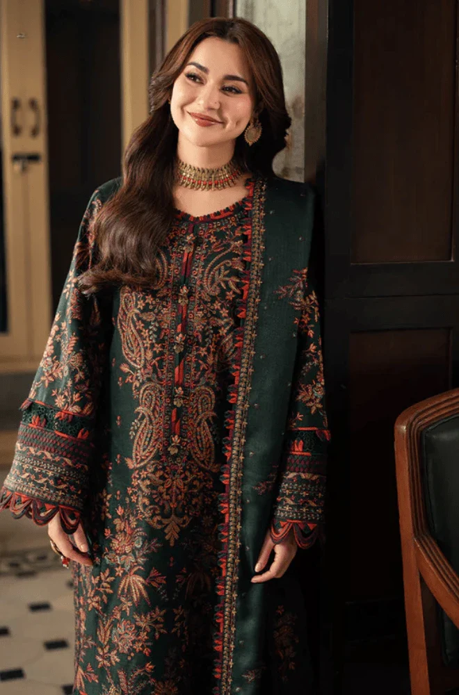 ASIM JOFA - 3PC Lawn Embroidered Shirt with Chiffon Embroidered Dupatta and Trouser - BFA0001 - Image 3