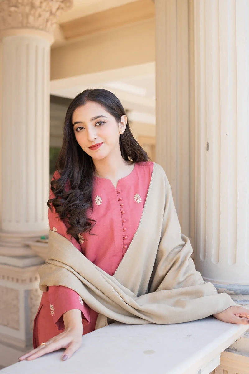 Aisling - 3PC Dhanak Embroidered Shirt With Dhanak Dupatta and Trouser - BFB0880 - Image 5
