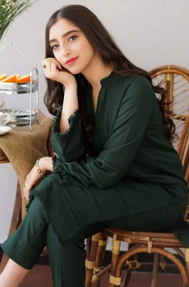 Aisling - 3PC Dhanak Shirt With Dhanak Dupatta and Trouser - BFB0911 - Image 4