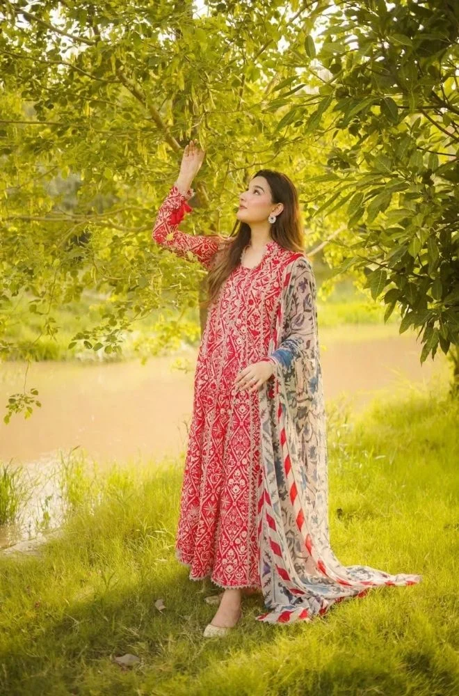 ANEELAS - Summer 3PC Lawn Digital Printed Dress - BFB0798 - Image 2
