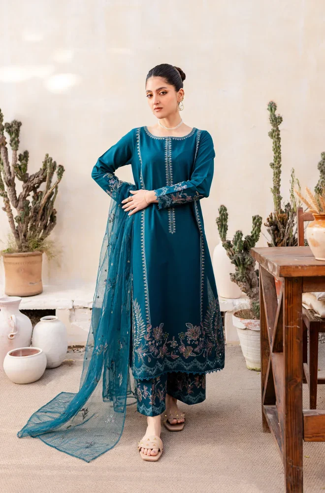 BATIK - 3PC Lawn Embroidered Shirt with Cotton Embroidered Dupatta and Trouser - BFS0053