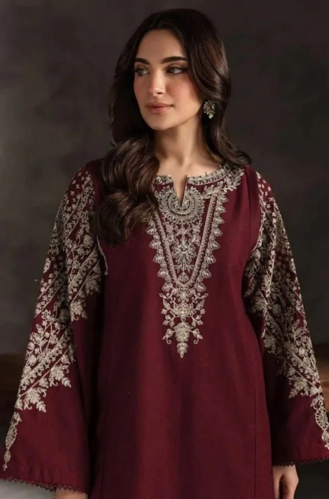 BATIK -2PC Lawn Embroidered Shirt and Embroidered Trouser - BFB0690 - Image 2
