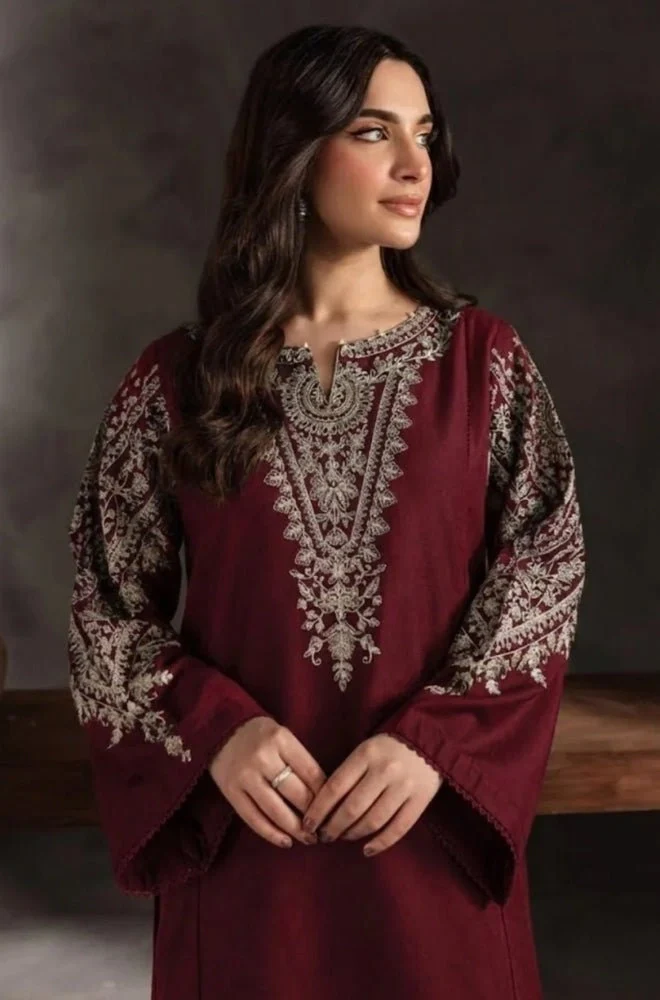 BATIK -2PC Lawn Embroidered Shirt and Embroidered Trouser - BFB0690 - Image 3