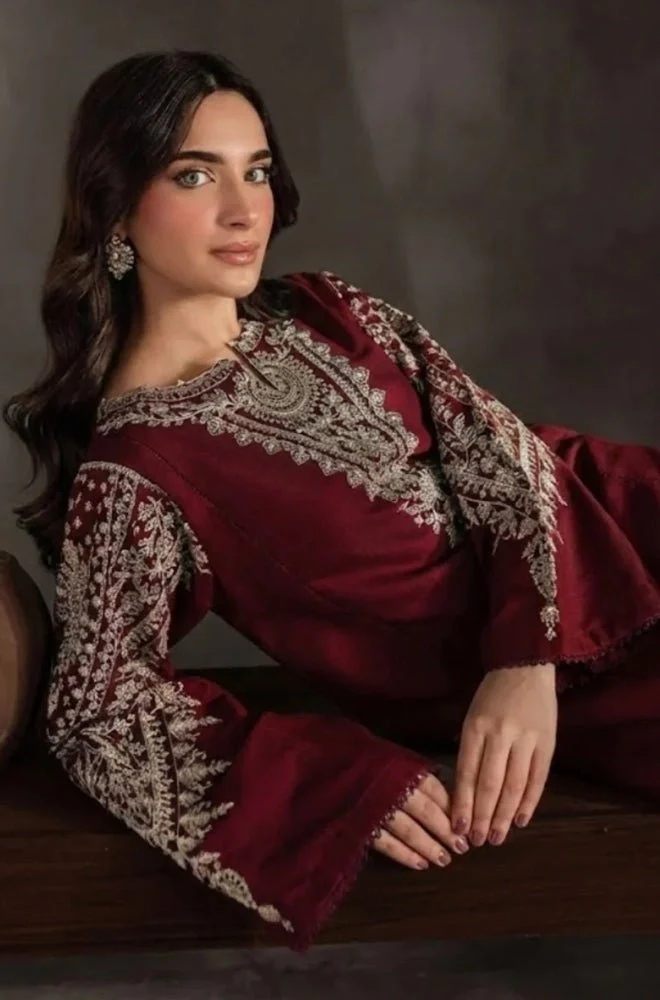 BATIK -2PC Lawn Embroidered Shirt and Embroidered Trouser - BFB0690 - Image 5