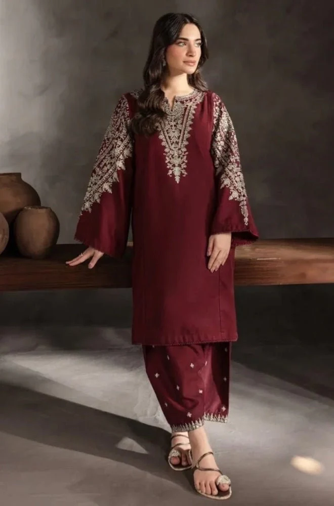 BATIK -2PC Lawn Embroidered Shirt and Embroidered Trouser - BFB0690 - Image 6