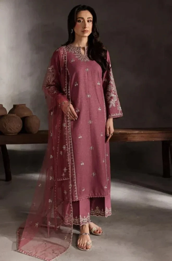 BATIK - 3PC Lawn Embroidered Shirt with Chiffon Embroidered Dupatta and Trouser - BFB0644 - Image 3