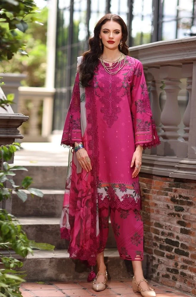 CHARIZMA - 3PC Lawn Digital Printed Shirt with Printed Lawn Dupatta and Trouser - BFB0799