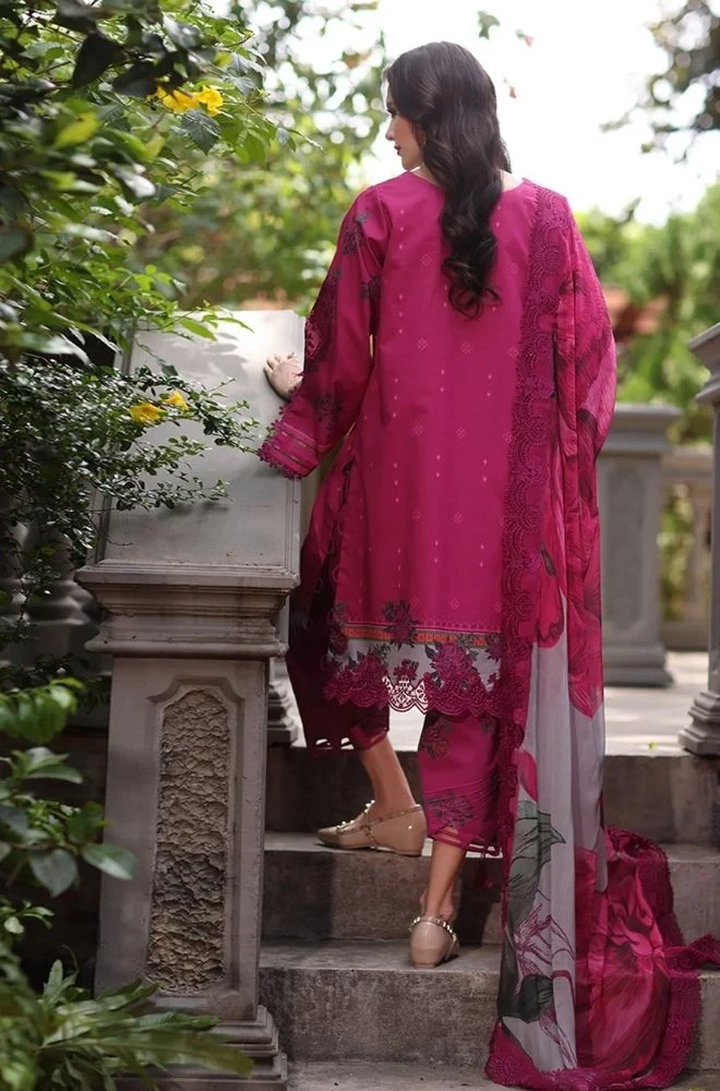 CHARIZMA - 3PC Lawn Digital Printed Shirt with Printed Lawn Dupatta and Trouser - BFB0799 - Image 3