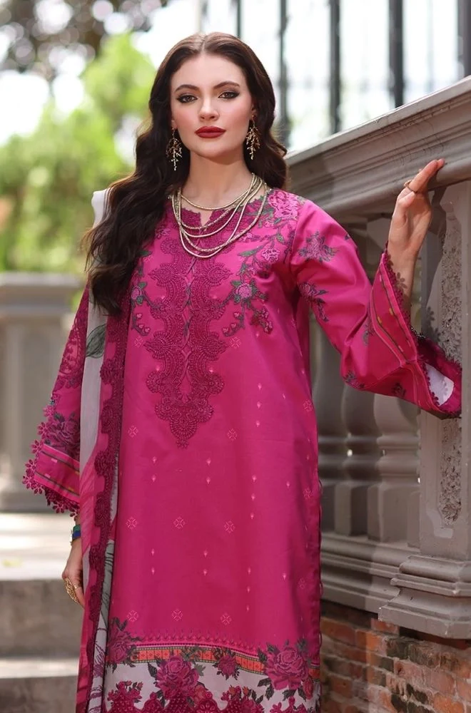 CHARIZMA - 3PC Lawn Digital Printed Shirt with Printed Lawn Dupatta and Trouser - BFB0799 - Image 5