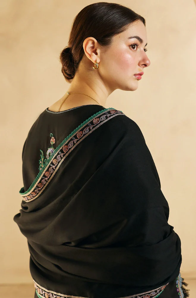 Coco By Zara Shahjahan - 3PC Dhanak Embroidered Shirt With Dupatta and Trouser - BFB0858 - Image 5