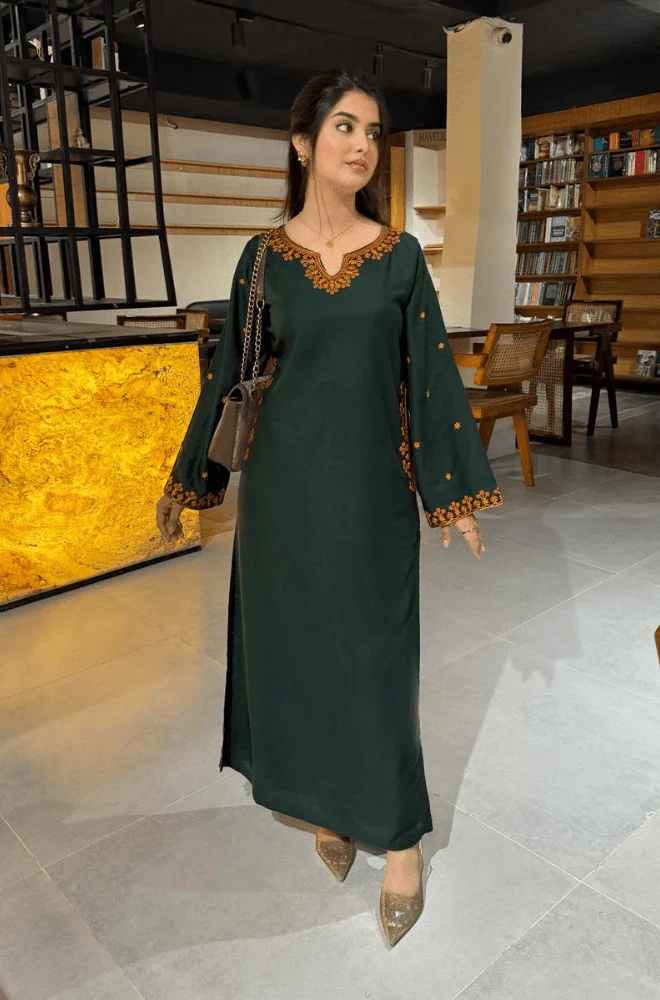 DYOT - 2PC Lawn Embroidered Shirt and Trouser - BFU0107 - Image 3