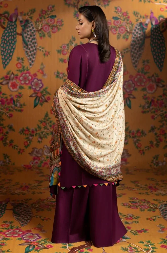 FAIZA FAISAL - 3PC Lawn Embroidered Shirt with Monar Printed Dupatta and Trouser - BFB0682 - Image 2