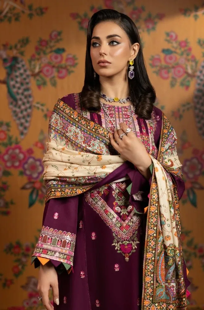 FAIZA FAISAL - 3PC Lawn Embroidered Shirt with Monar Printed Dupatta and Trouser - BFB0682 - Image 3