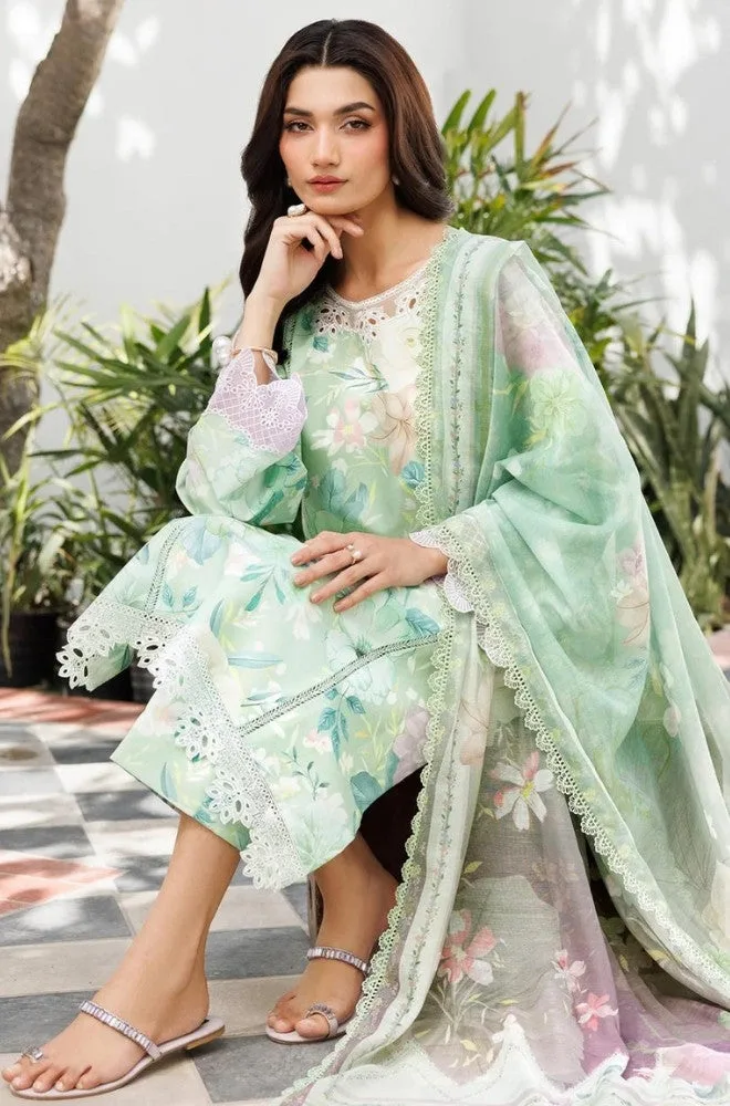 FARASHA - Stitched 3PC Lawn Printed Shirt with Lawn Printed Dupatta and Trouser – RTW062 - Image 3