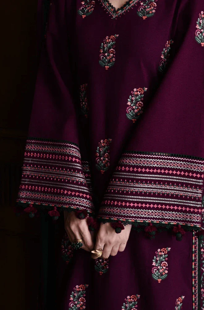 BATIK - 3PC Lawn Embroidered Shirt with Lawn Embroidered Dupatta and Trouser - BFB0566 - Image 4