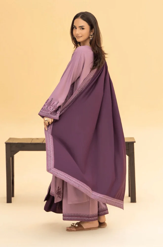 LAZULI - 3PC Lawn Embroidered Shirt with Lawn Embroidered Dupatta and Trouser - BFB05450 - Image 5