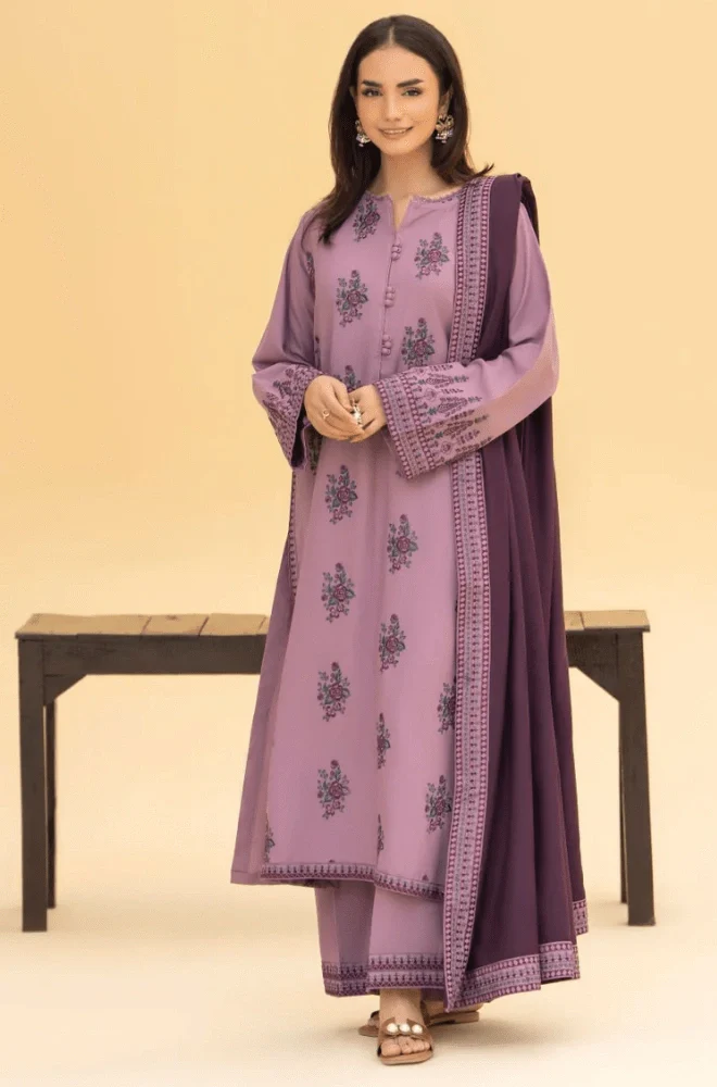 LAZULI - 3PC Lawn Embroidered Shirt with Lawn Embroidered Dupatta and Trouser - BFB05450 - Image 6