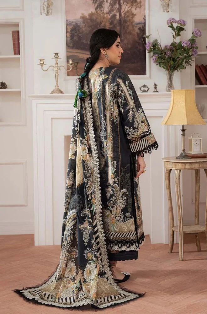 JADE - 3PC Lawn Digital Printed Shirt with Lawn Printed Dupatta and Trouser - BFB0820 - Image 2