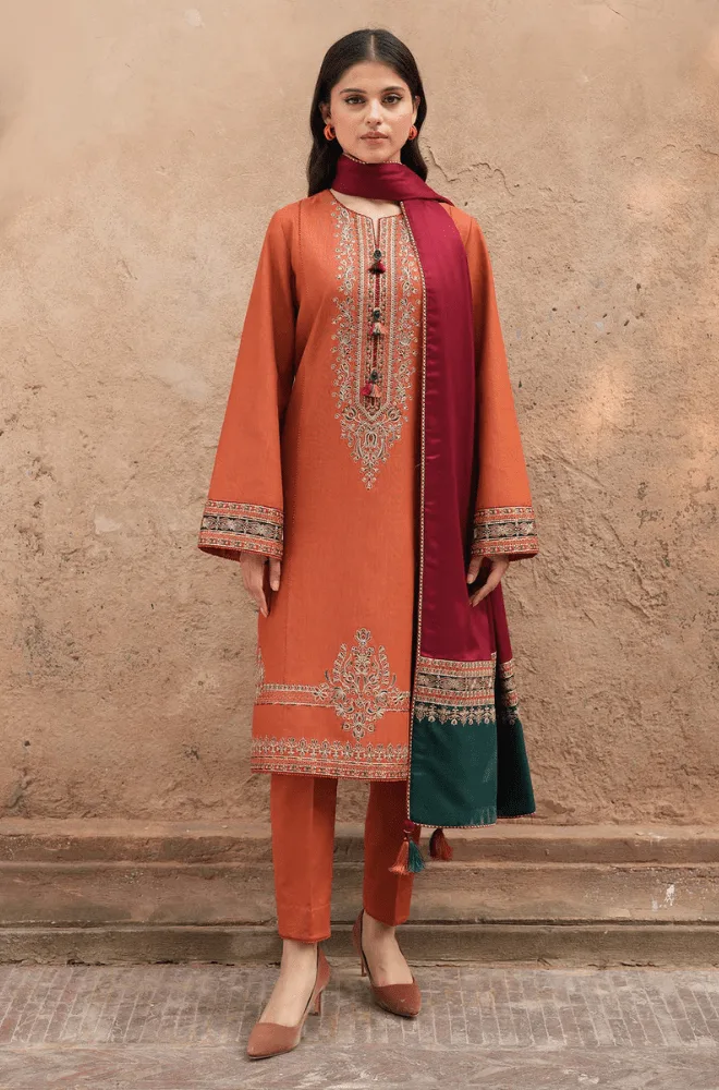 JAZMIN - 3PC Lawn Embroidered Shirt with Monar Printed Dupatta and Trouser- BFB0223 - Image 2