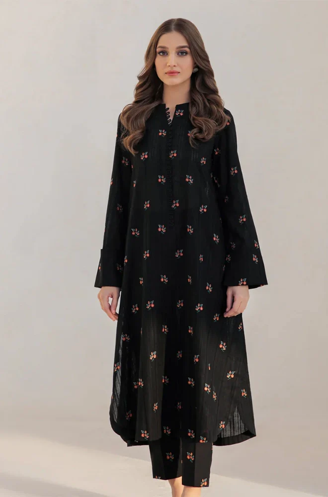 Jazmin - 3PC Dhanak Embroidered Shirt With Organza Embroidered Dupatta and Trouser - BFB0907