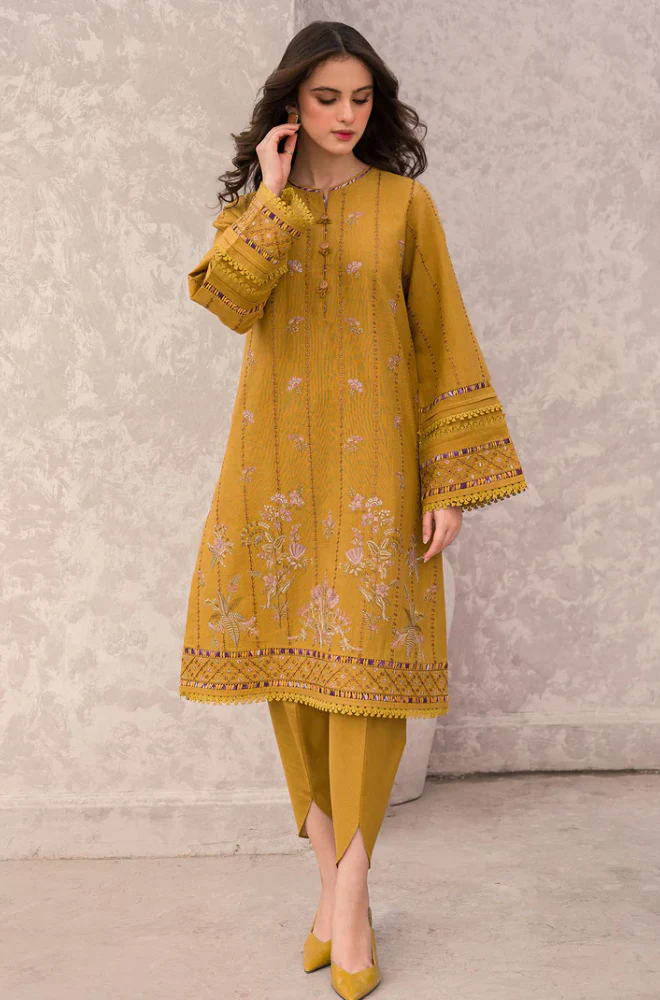Jazmin - 3PC Lawn Embroidered Shirt With Chiffon Printed Dupatta and Trouser - BFB0895 - Image 2