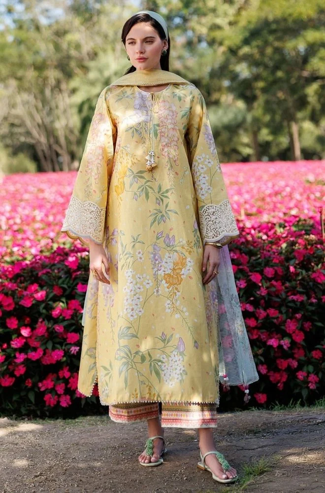 JAZMIN - 3PC Lawn Digital Printed Shirt with Lawn Printed Dupatta and Trouser - BFB0806 - Image 4