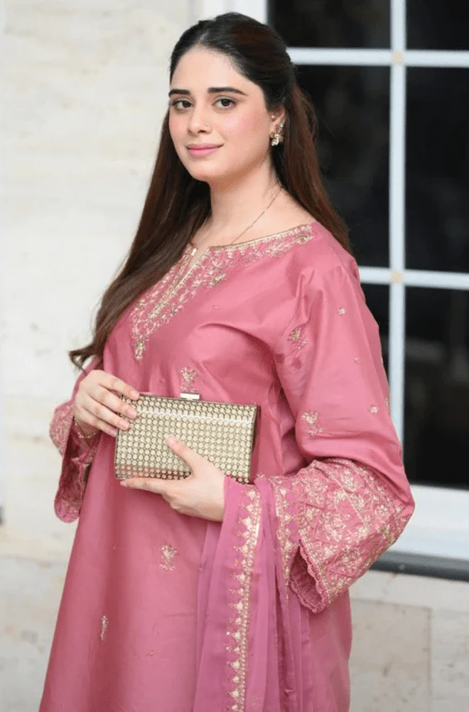 LAAM - 3PC Lawn Embroidered Shirt with Chiffon Embroidered Dupatta and Trouser - BFB0647 - Image 6
