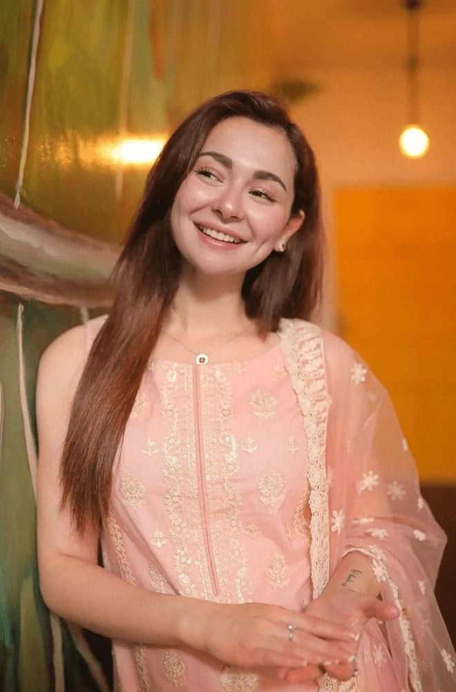 FAIZA SAQLAIN - 3PC Lawn Embroidered Shirt with Organza Embroidered Dupatta and Trouserit - BFRZ0046 - Image 2