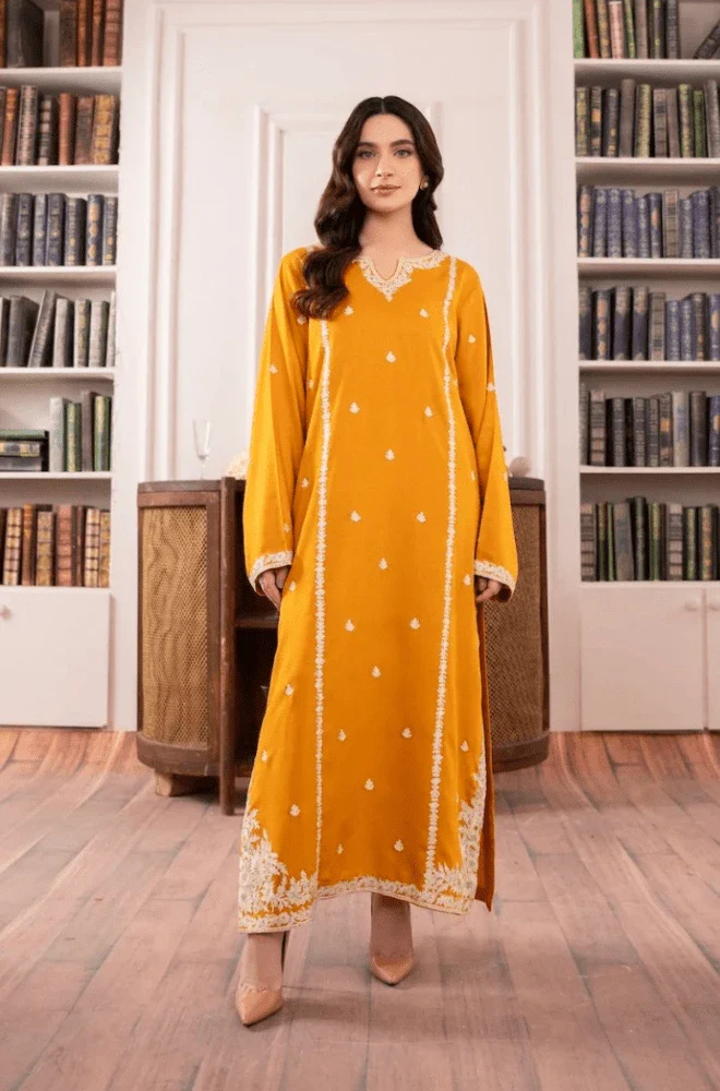 Mirana - 3PC Lawn Embroidered Shirt with Dyed Chiffon Dupatta and Trouser - BFU0086 - Image 2
