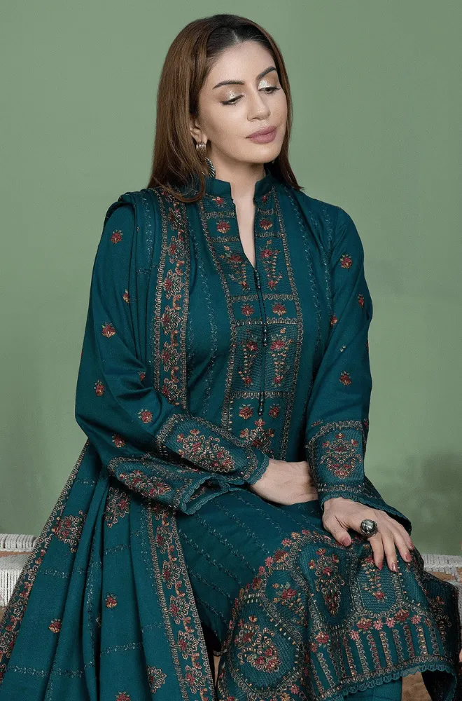 MOHAGNI - 3PC Lawn Embroidered Shirt with Lawn Embroidered Dupatta and Trouser - BFU0073 - Image 4
