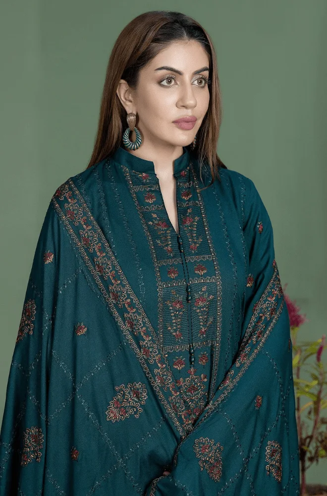MOHAGNI - 3PC Lawn Embroidered Shirt with Lawn Embroidered Dupatta and Trouser - BFU0073 - Image 5