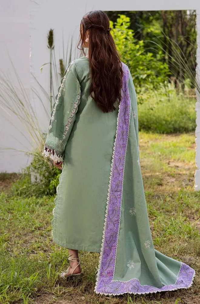 PARISHAY - 3PC Lawn Embroidered Shirt with Cotton Embroidered Dupatta and Trouser- BFB0687 - Image 2