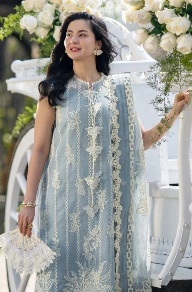 Rang Rasiya - 3PC Summer Lawn Embroidered Shirt with Monar Printed Dupatta and Trouser - BFB0813 - Image 2