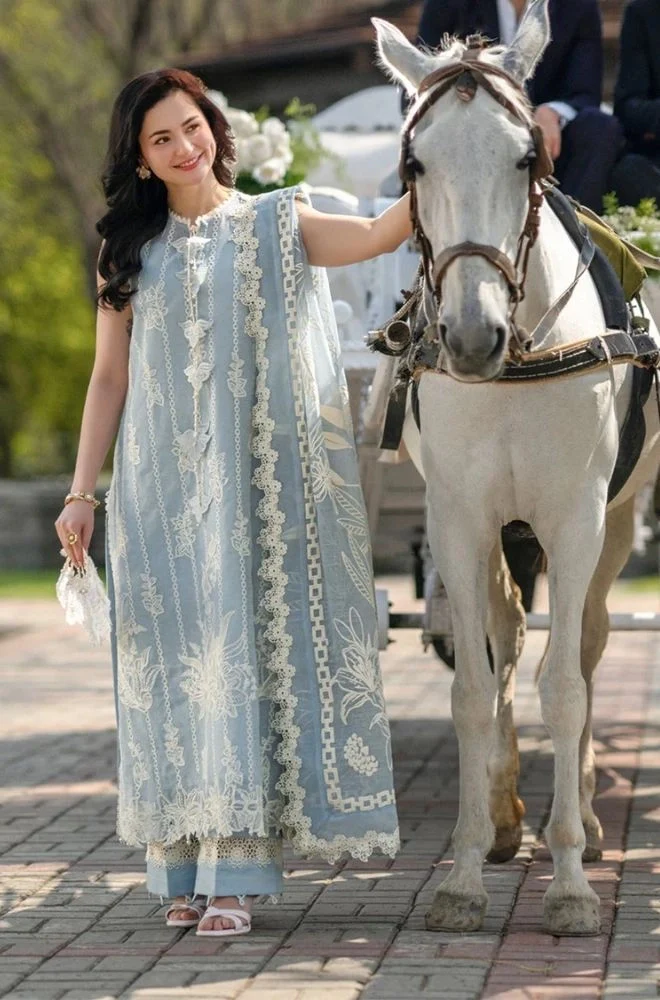 Rang Rasiya - 3PC Summer Lawn Embroidered Shirt with Monar Printed Dupatta and Trouser - BFB0813 - Image 3