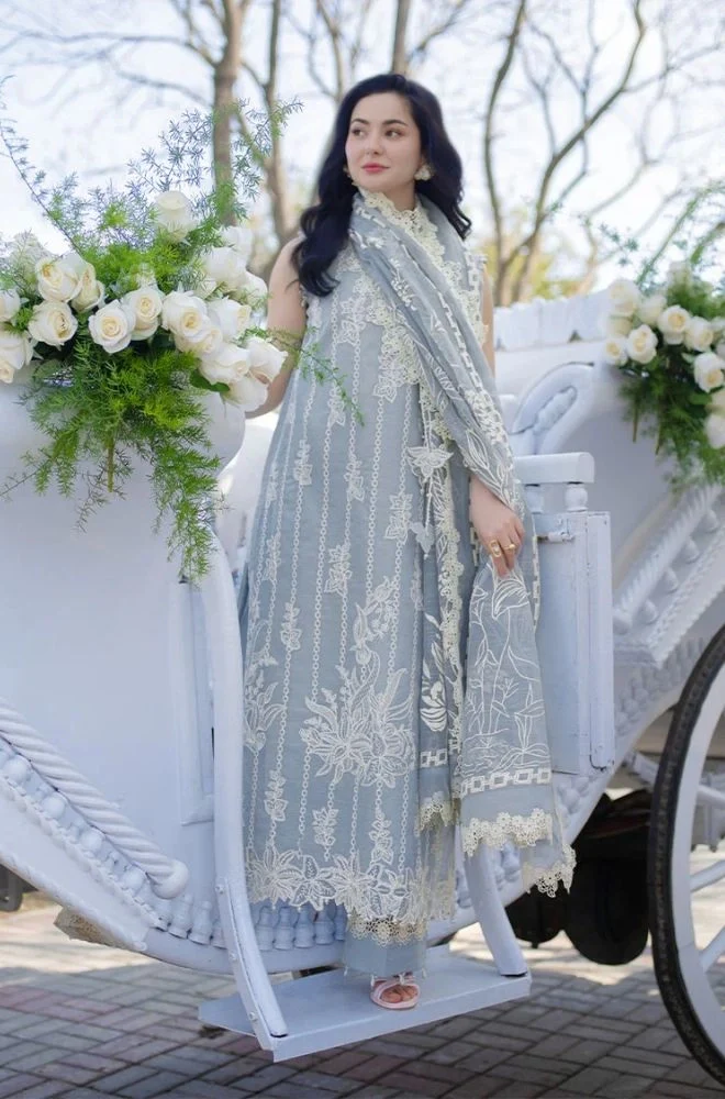 Rang Rasiya - 3PC Summer Lawn Embroidered Shirt with Monar Printed Dupatta and Trouser - BFB0813 - Image 7