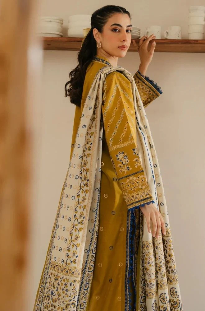 Sapphire - 3PC Lawn Printed Shirt with Lawn Printed Dupatta and Trouser - BFB0841 - Image 2