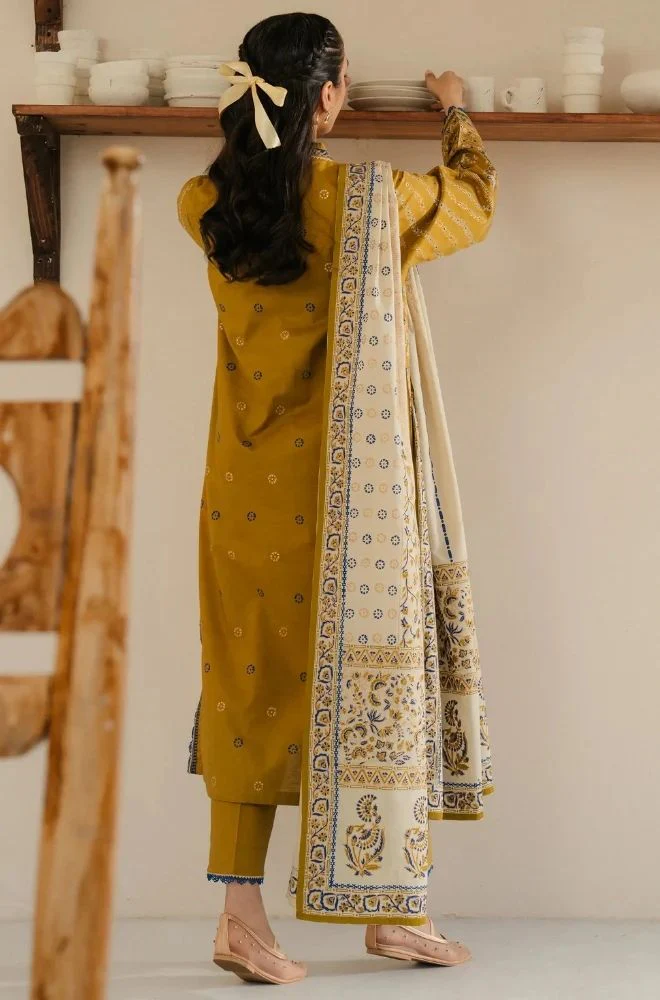 Sapphire - 3PC Lawn Printed Shirt with Lawn Printed Dupatta and Trouser - BFB0841 - Image 3