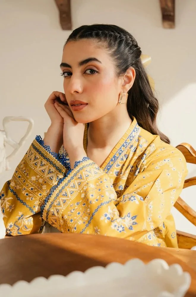 Sapphire - 3PC Lawn Printed Shirt with Lawn Printed Dupatta and Trouser - BFB0841 - Image 5