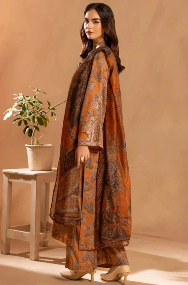 Sapphire - 3PC Lawn Printed Shirt with Lawn Printed Dupatta and Trouser - BFB0844 - Image 4