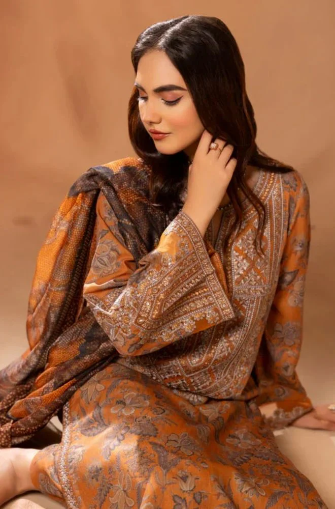 Sapphire - 3PC Lawn Printed Shirt with Lawn Printed Dupatta and Trouser - BFB0844 - Image 5
