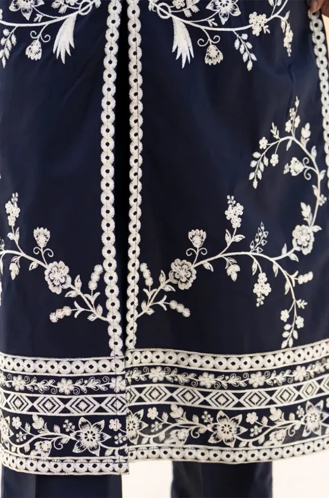 Seran - 3PC Dhanak Embroidered Shirt With Chiffon Dupatta and Trouser - BFB0900 - Image 2