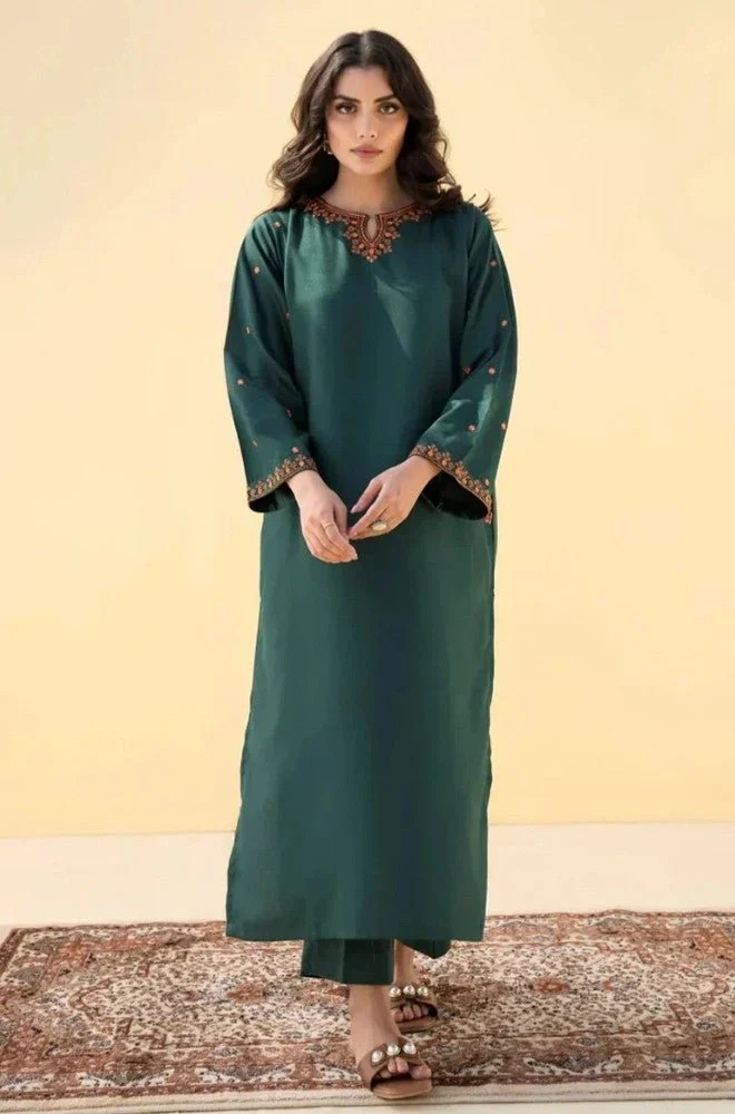 DYOT - Stitched 2PC Lawn Embroidered Shirt and Embroidered Trouser – RTW038