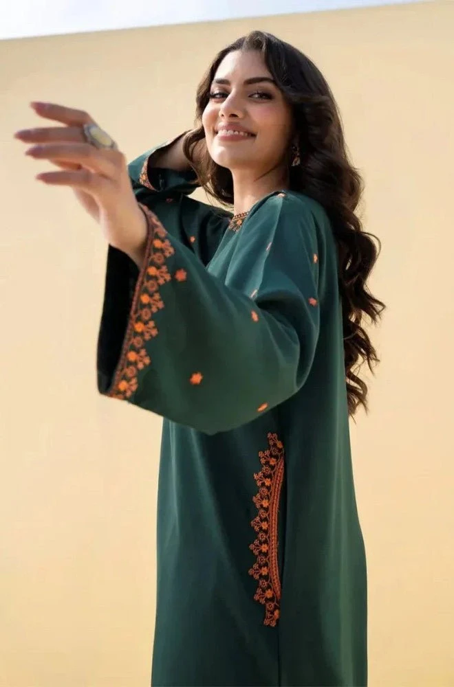 DYOT - Stitched 2PC Lawn Embroidered Shirt and Embroidered Trouser – RTW038 - Image 4