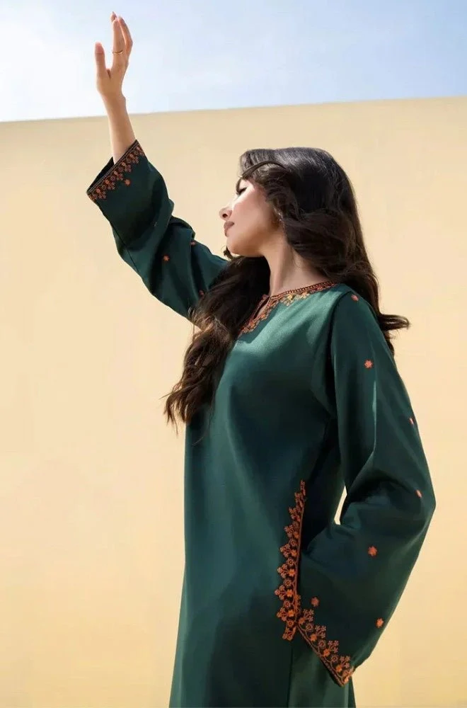 DYOT - Stitched 2PC Lawn Embroidered Shirt and Embroidered Trouser – RTW038 - Image 6