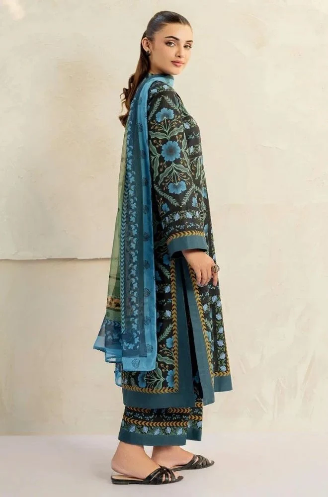 JAZMIN - Stitched 3PC Lawn Printed Shirt with Lawn Printed Dupatta and Trouser – RTW053 - Image 2