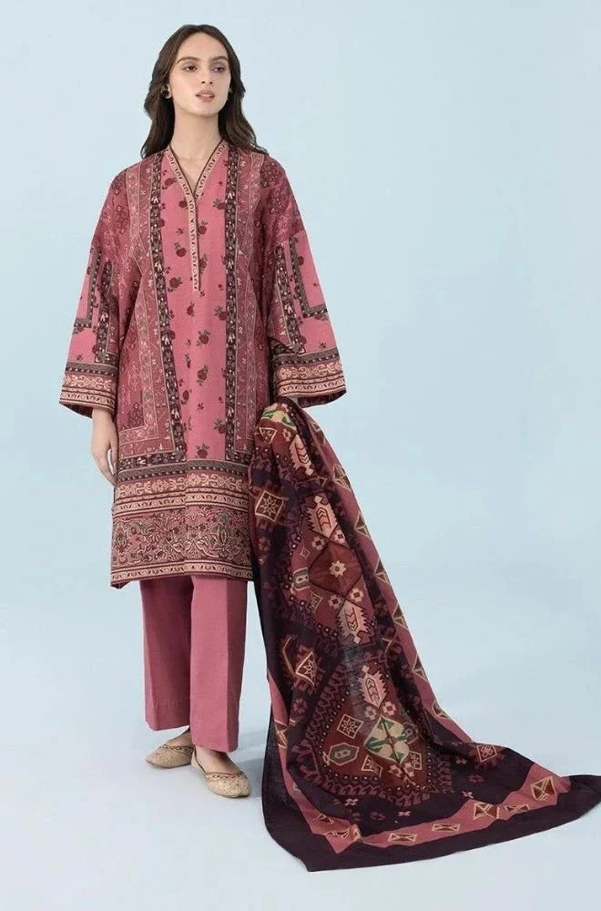 SAPPHIRE - Stitched 3PC Lawn Printed Shirt with Lawn Printed Shawl and Trouser – RTW056
