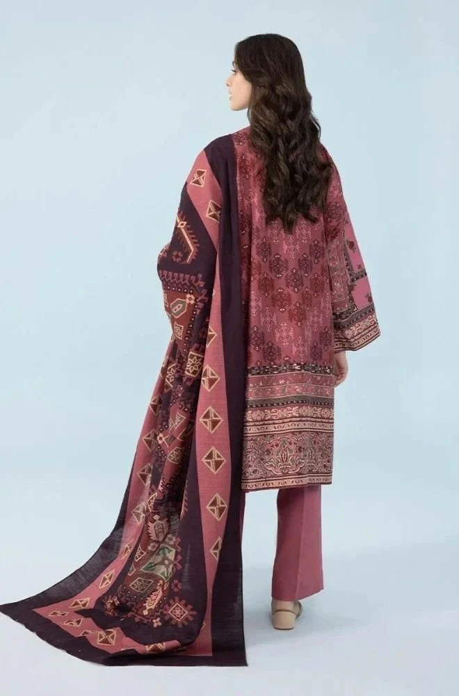 SAPPHIRE - Stitched 3PC Lawn Printed Shirt with Lawn Printed Shawl and Trouser – RTW056 - Image 2