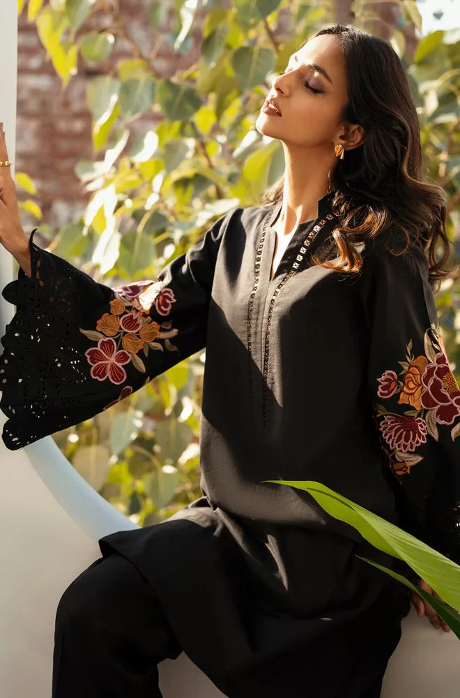 IZEL - 2PC Lawn Embroidered Shirt and Trouser - BFB0774 - Image 8