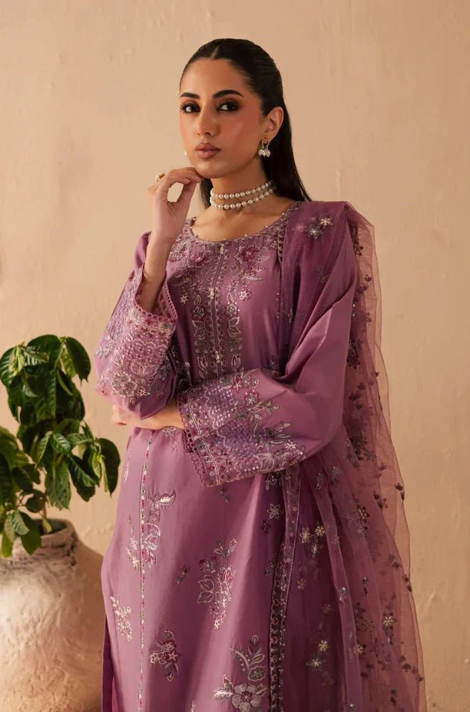 BATIK - 3PC Lawn Embroidered Shirt with Chiffon Embroidered Dupatta and Trouser - BFB0680 - Image 5